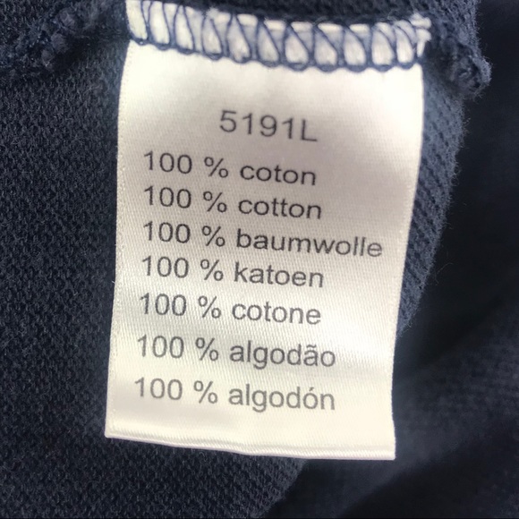 Lacoste Navy Blue Short Sleeve Cotton Polo Size 6 - Picture 6 of 7